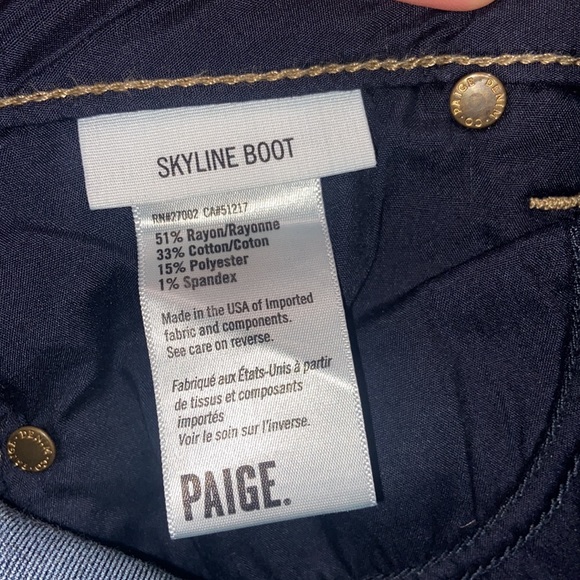 Paige Skyline Boot Cut Alanis Jeans - Picture 8 of 8
